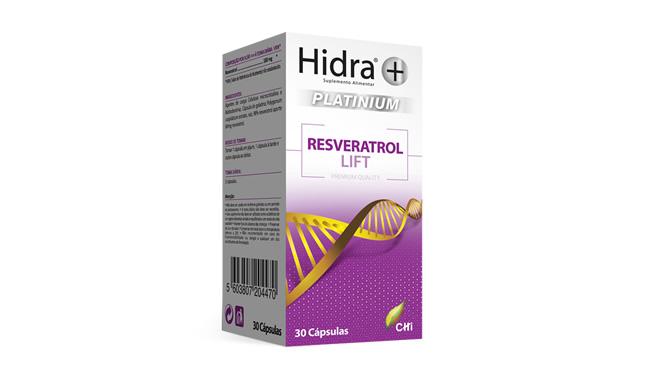Hidra+ Platinium Resveratrol Lift 30 cápsulas